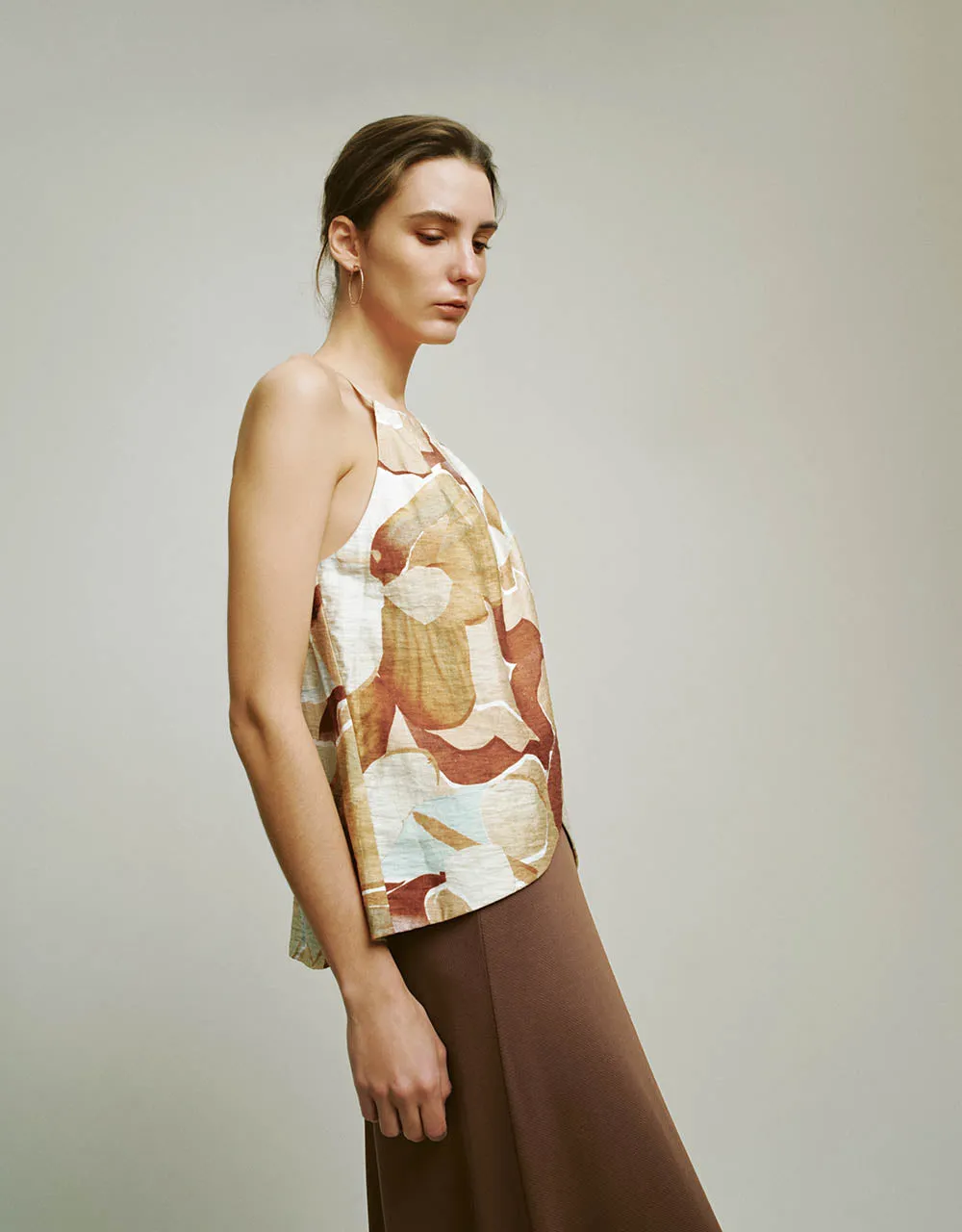 Printed Halter Neck Cami Top sold by Urban Revivo product image thumbnail 3