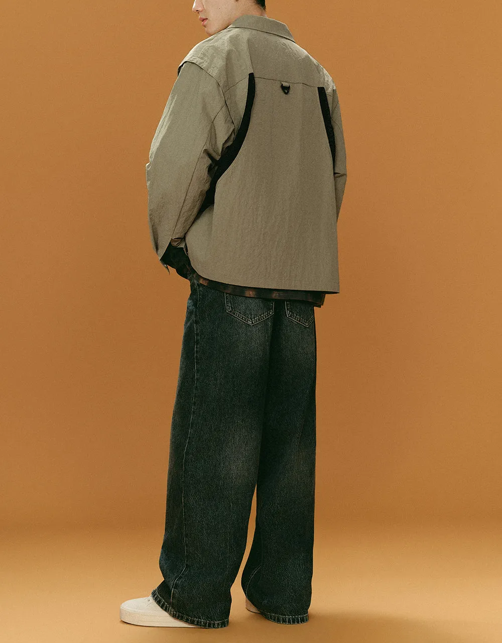 Zipper Front Straight Jacket sold by Urban Revivo product image thumbnail 5