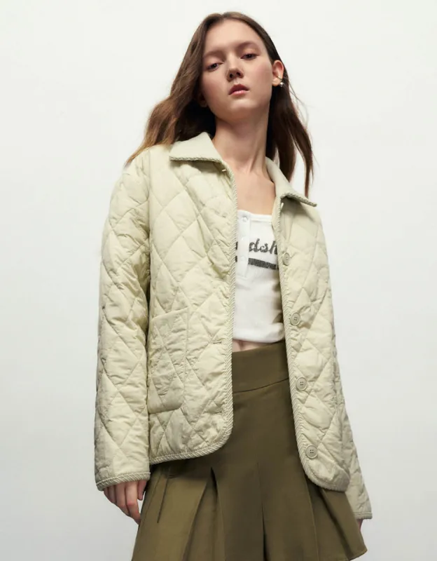 Button Up Straight Padded Coat sold by Urban Revivo