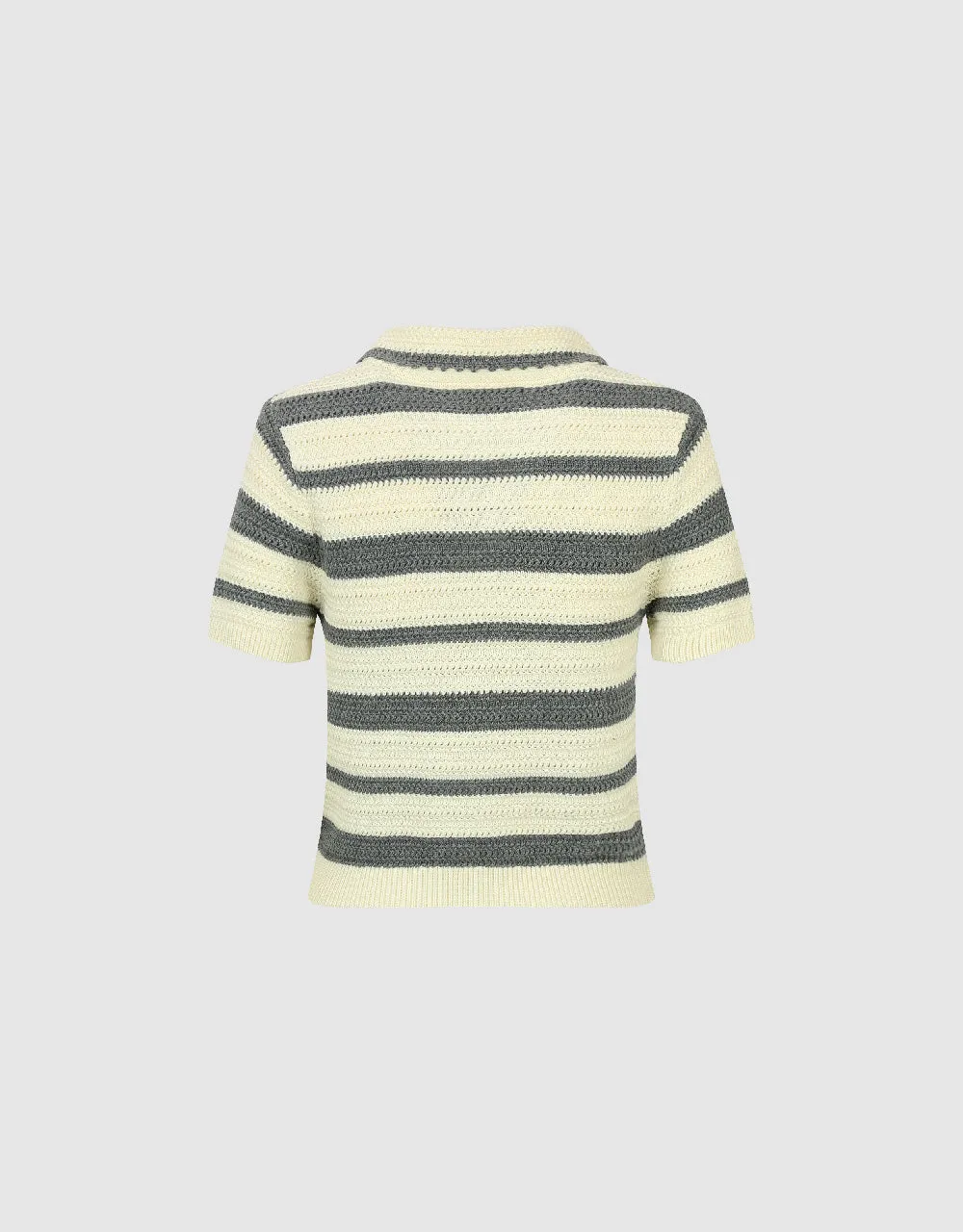 Striped Knitted T-Shirt sold by Urban Revivo product image thumbnail 5
