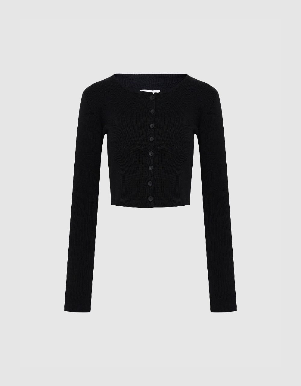 Skinny Crew Neck Knitted Cardigan sold by Urban Revivo product image thumbnail 5