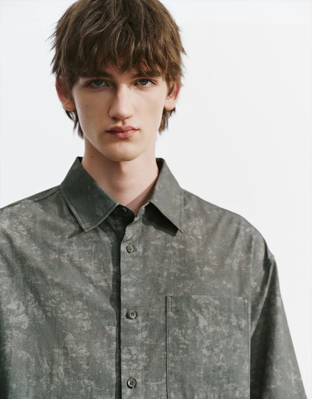 Printed Button Up Loose Shirt sold by Urban Revivo product image thumbnail 4