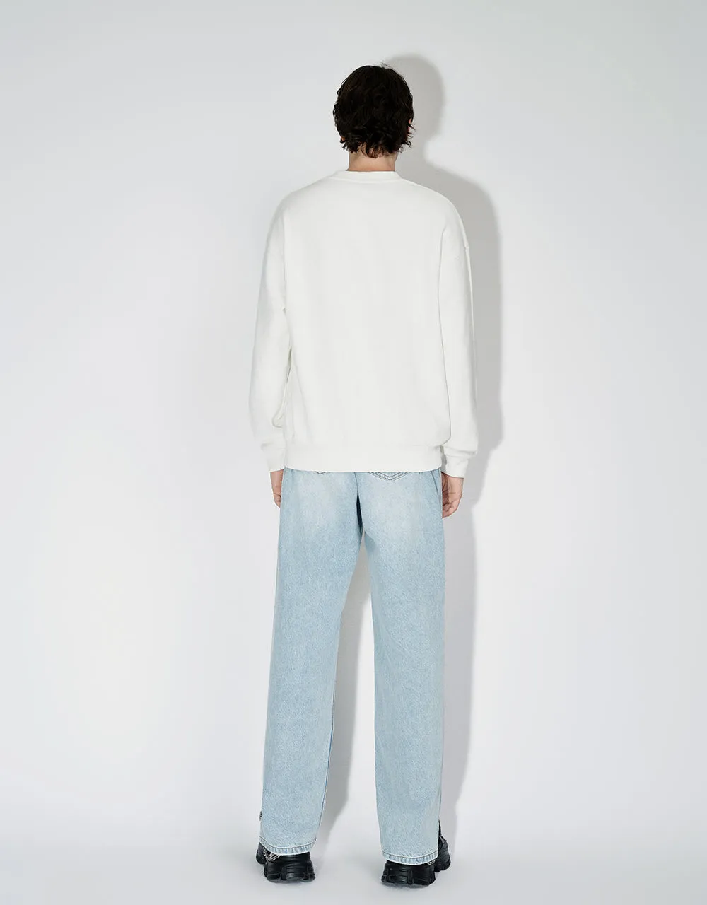 Cartoon Embossed Crew Neck Sweatshirt sold by Urban Revivo product image thumbnail 5