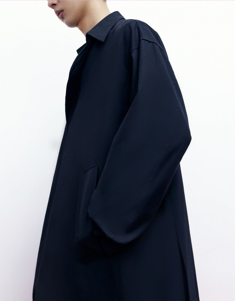 Drop Shoulder Sleeve Trench Coat sold by Urban Revivo product image thumbnail 5