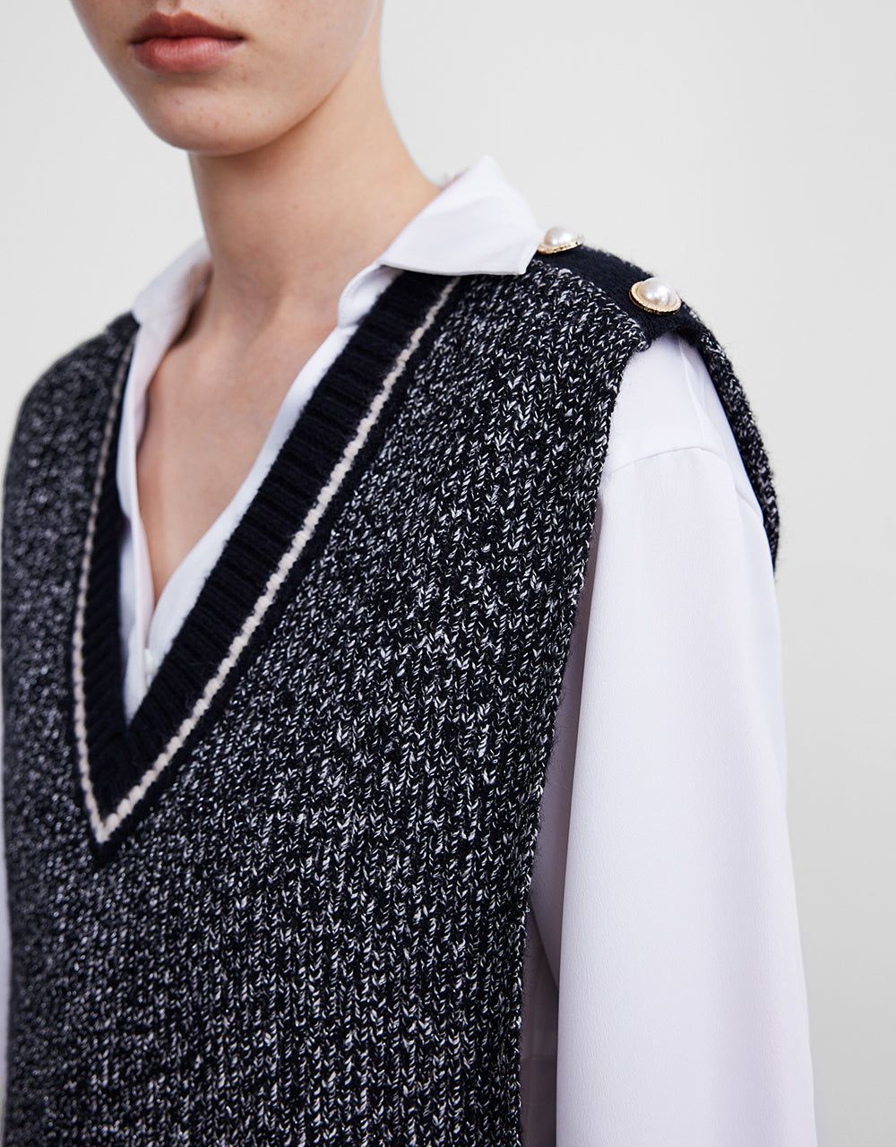 Rib Knit Sweater Vest sold by Urban Revivo product image thumbnail 5