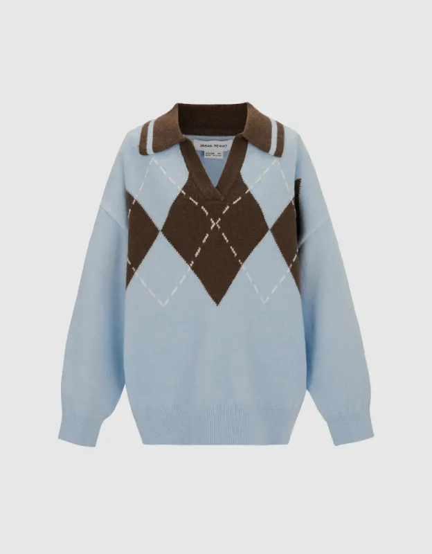 Two-Toned Knitted T-Shirt sold by Urban Revivo