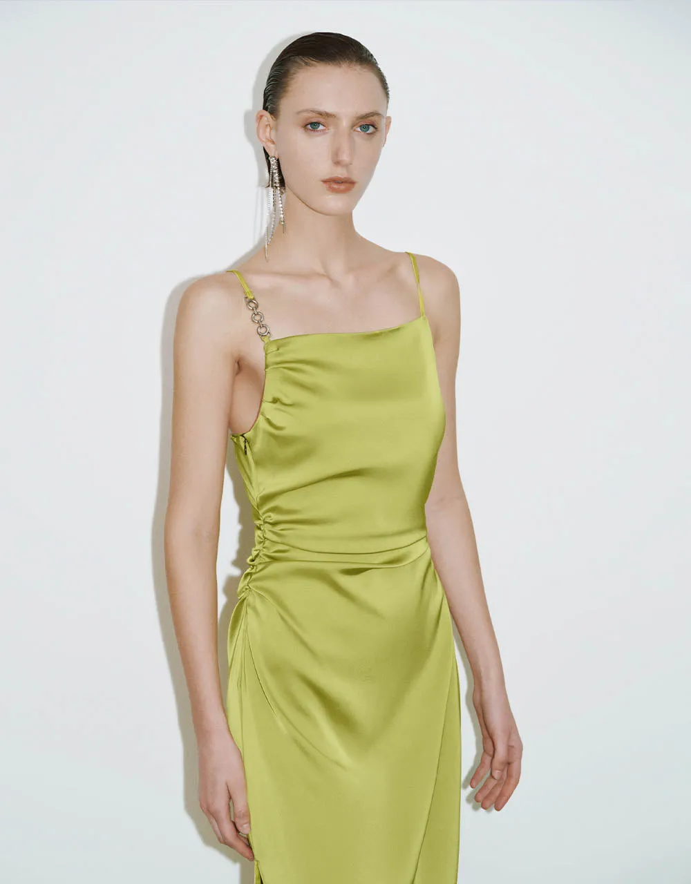 Square-cut Collar Straight Cami Dress sold by Urban Revivo product image thumbnail 3