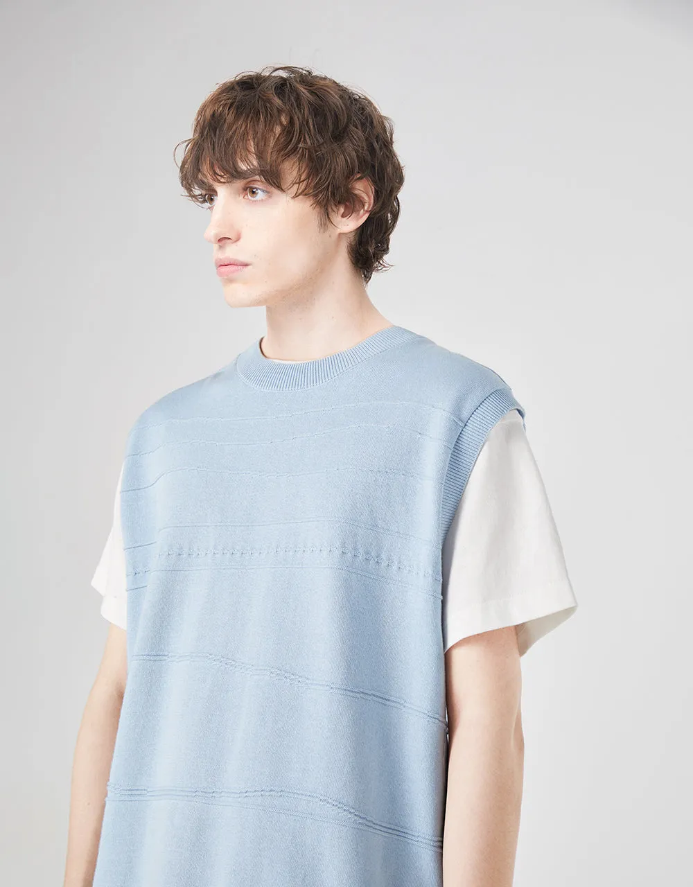 Plain Knitted Vest sold by Urban Revivo product image thumbnail 3