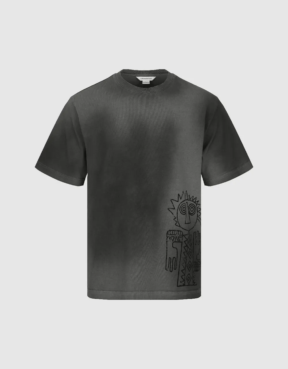 Printed Crew Neck Loose T-Shirt sold by Urban Revivo product image thumbnail 2