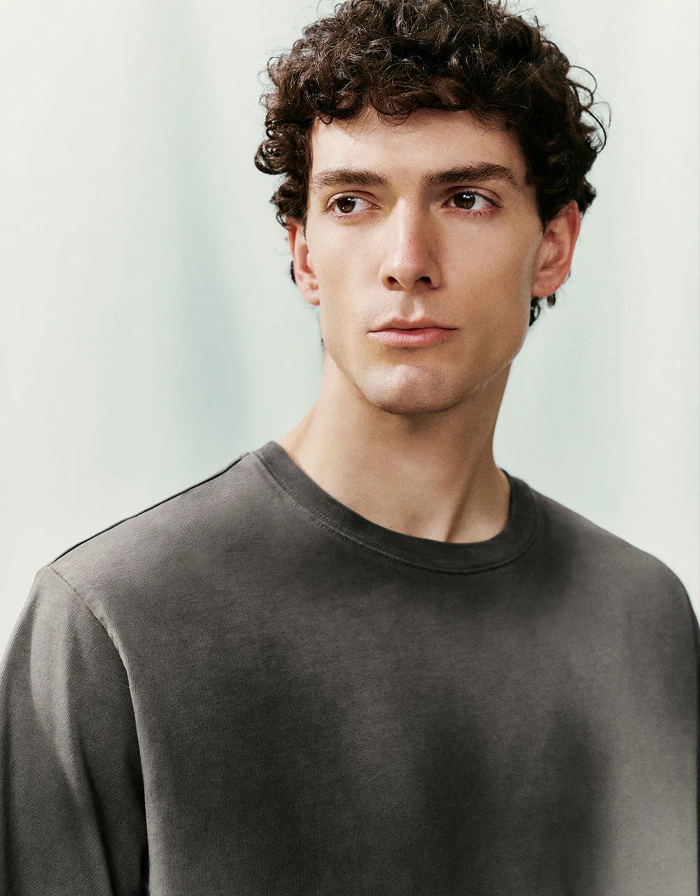 Printed Crew Neck Loose T-Shirt sold by Urban Revivo product image thumbnail 4