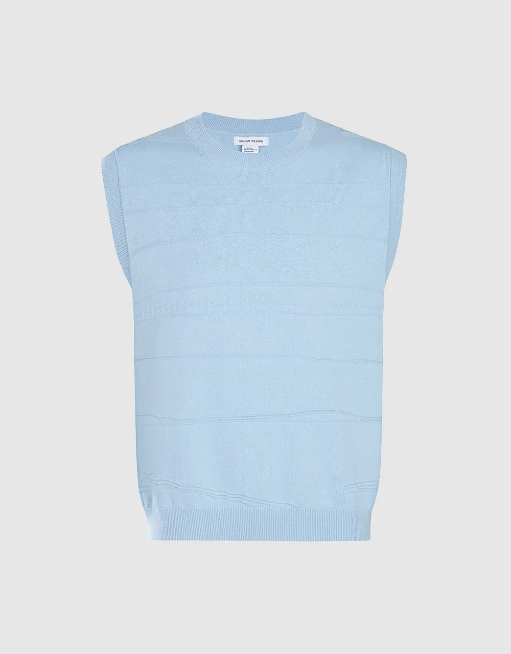 Plain Knitted Vest sold by Urban Revivo