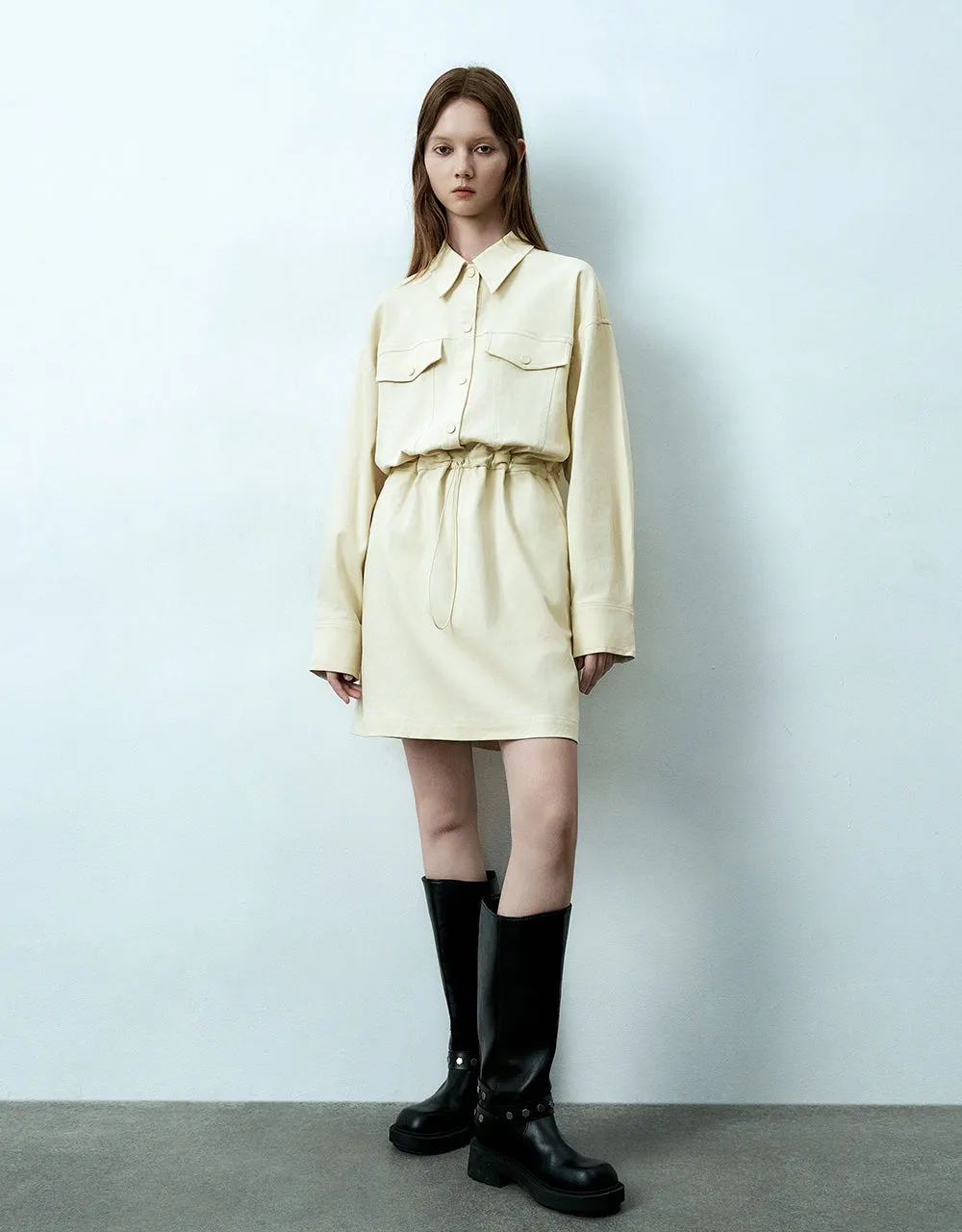 Elastic Waist Skater Dress sold by Urban Revivo