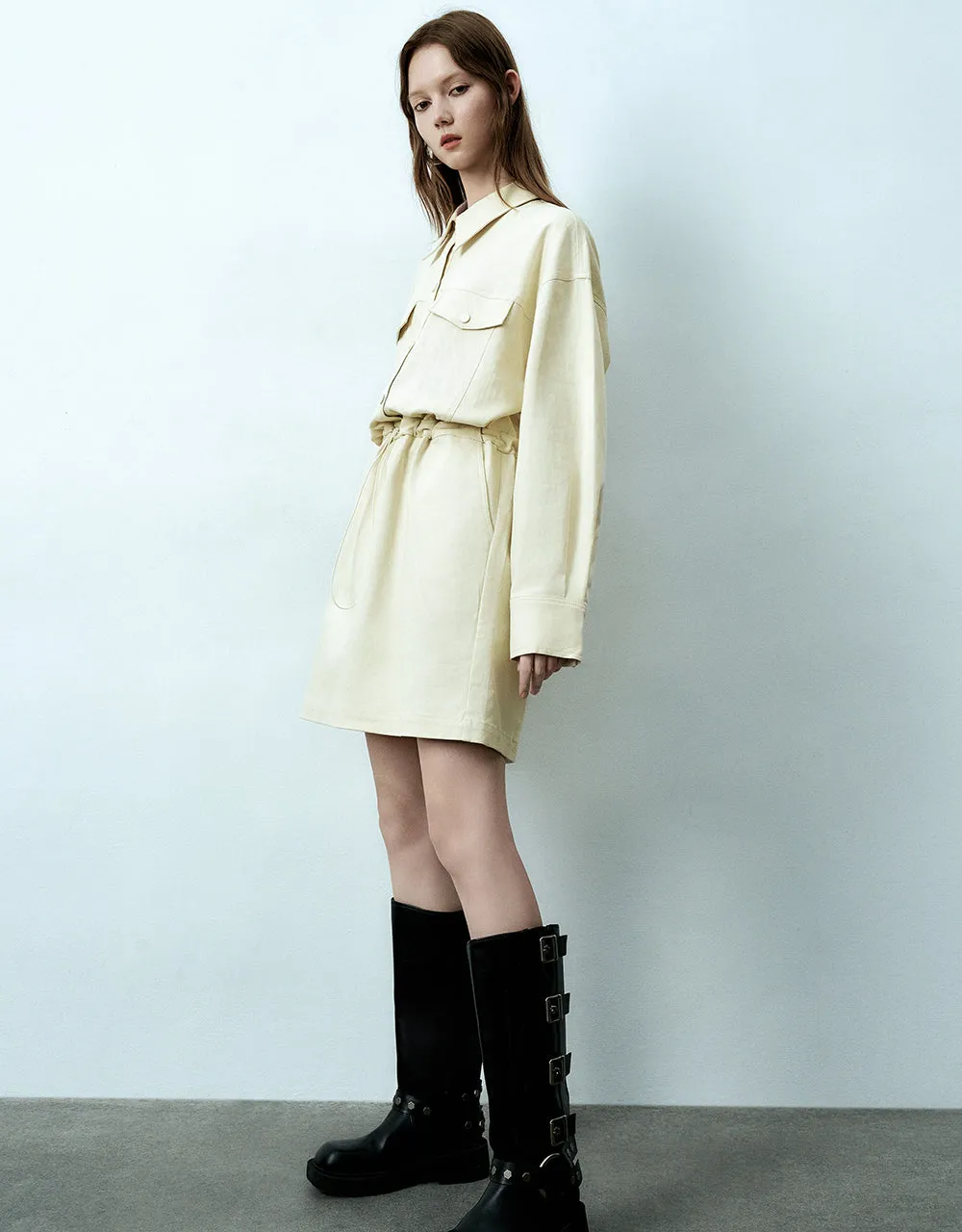 Elastic Waist Skater Dress sold by Urban Revivo product image thumbnail 4