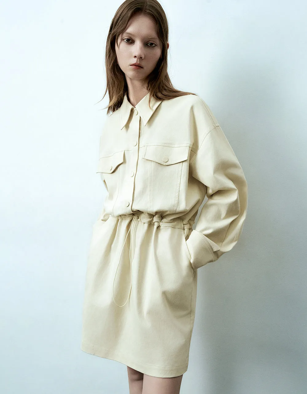 Elastic Waist Skater Dress sold by Urban Revivo product image thumbnail 3