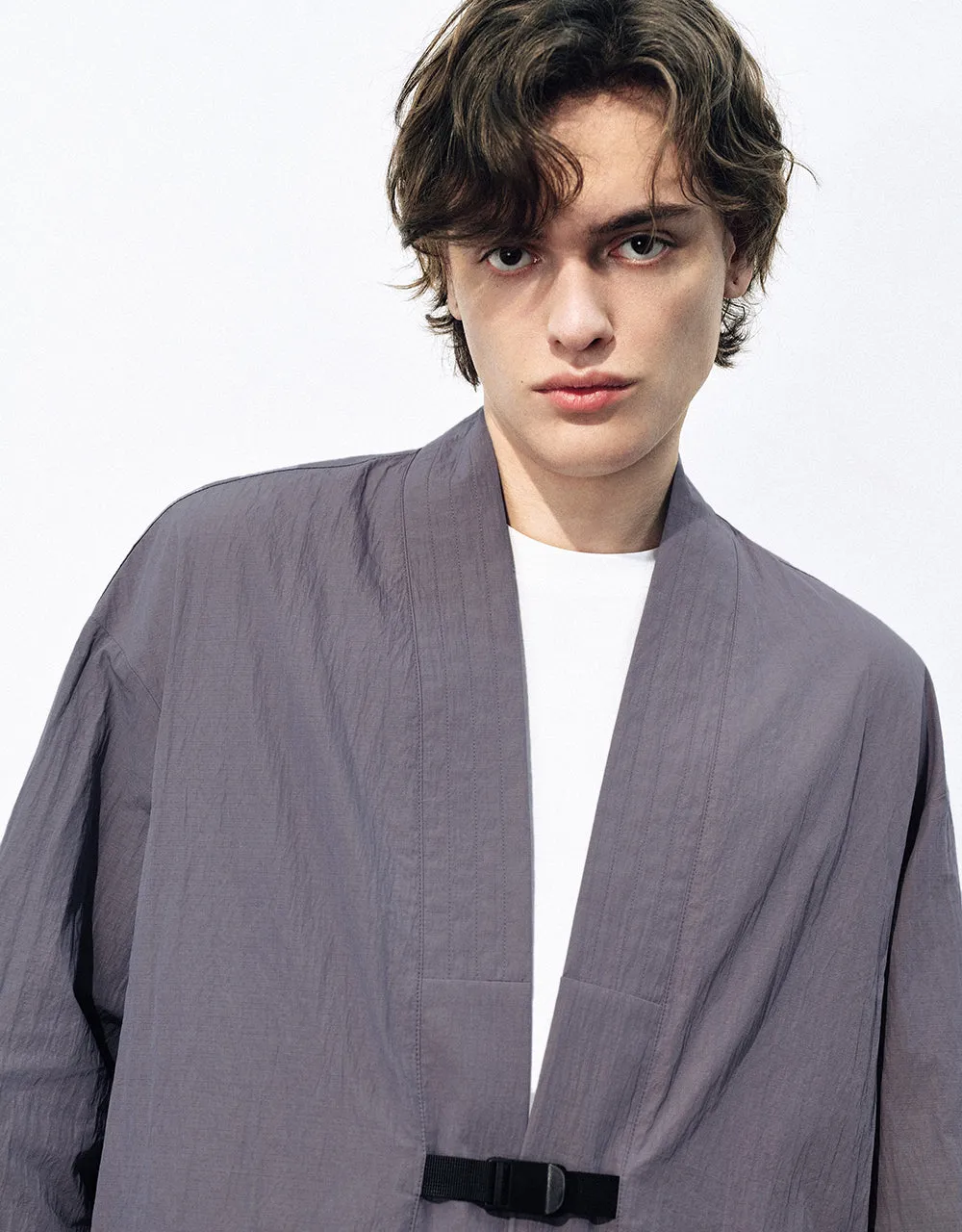 Kimono Lapel Loose Jacket sold by Urban Revivo product image thumbnail 4