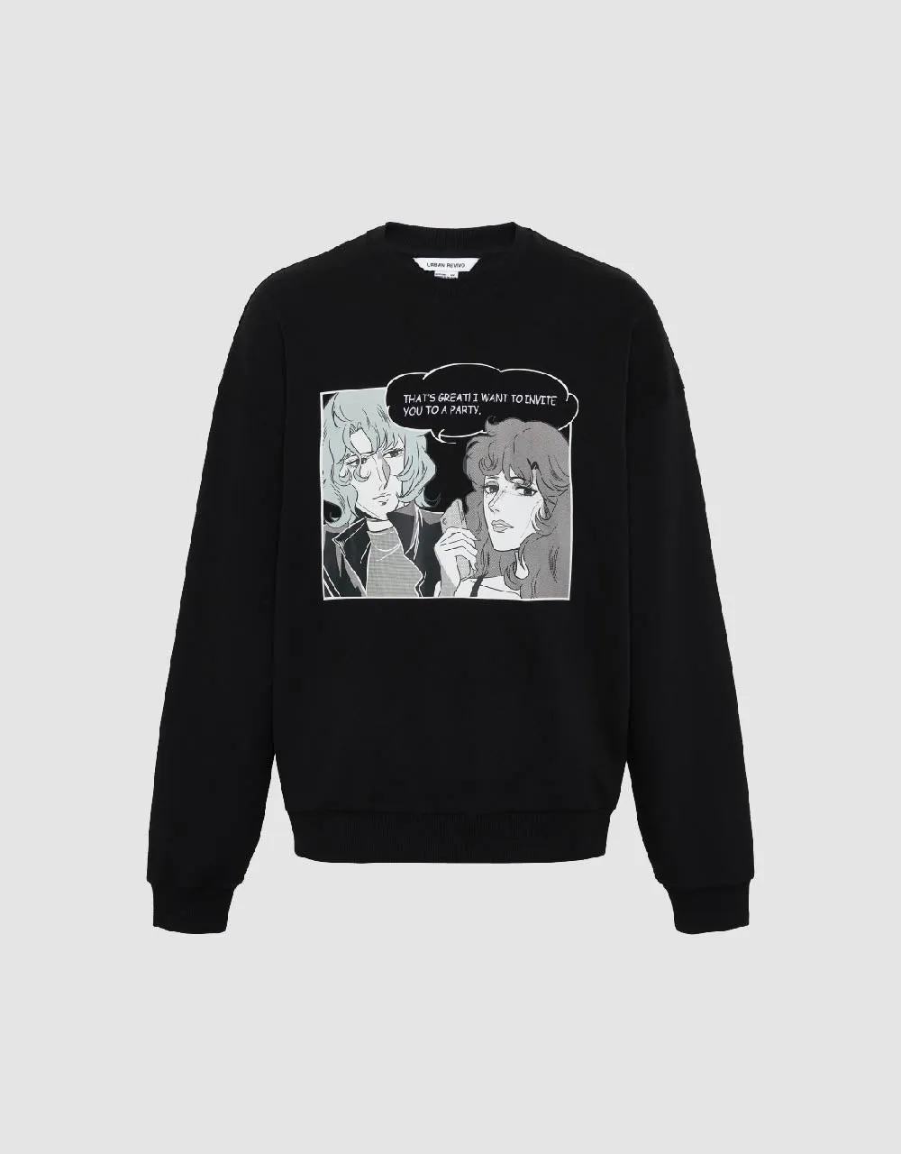 Printed Crew Neck Sweatshirt sold by Urban Revivo product image thumbnail 2