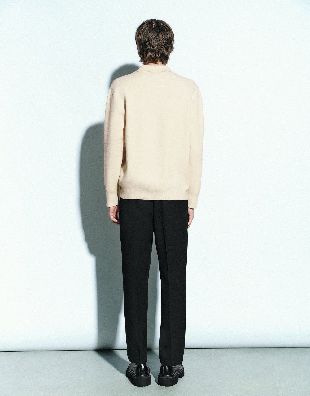 Button Half Placket Knitted T-Shirt sold by Urban Revivo product image thumbnail 3