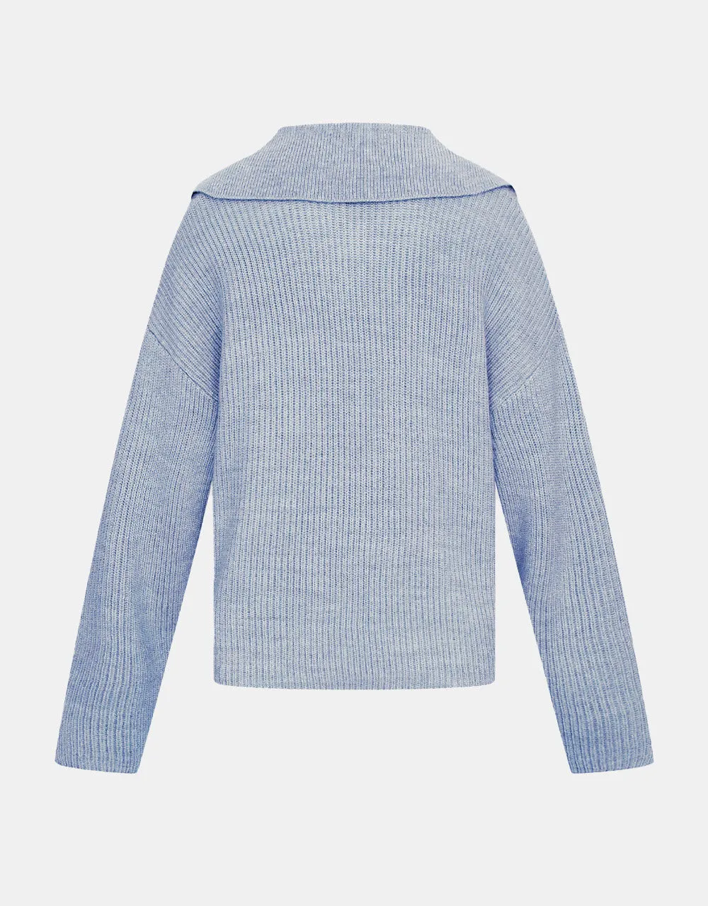 Half Button Drop Shoulder Sweater sold by Urban Revivo product image thumbnail 4
