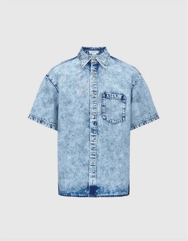 Loose Denim Shirt sold by Urban Revivo