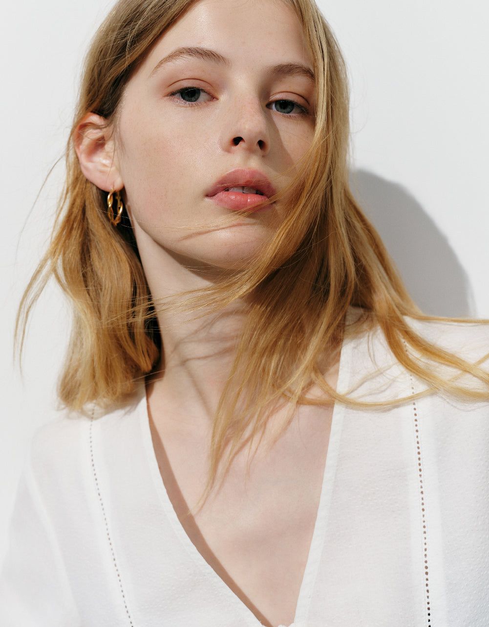 Tie Front V-Neck Shirt sold by Urban Revivo product image thumbnail 5