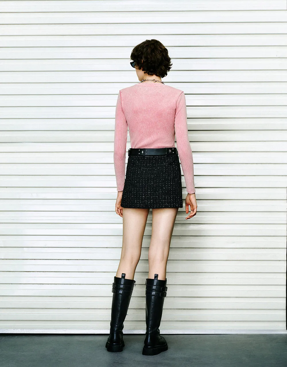 Crew Neck Skinny Knitted T-Shirt sold by Urban Revivo product image thumbnail 4