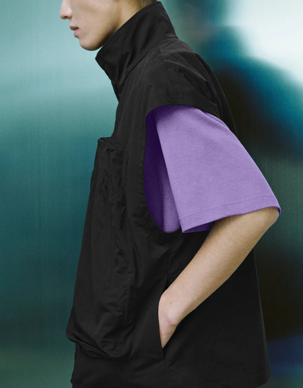 Stand Collar Loose Waistcoat sold by Urban Revivo product image thumbnail 3