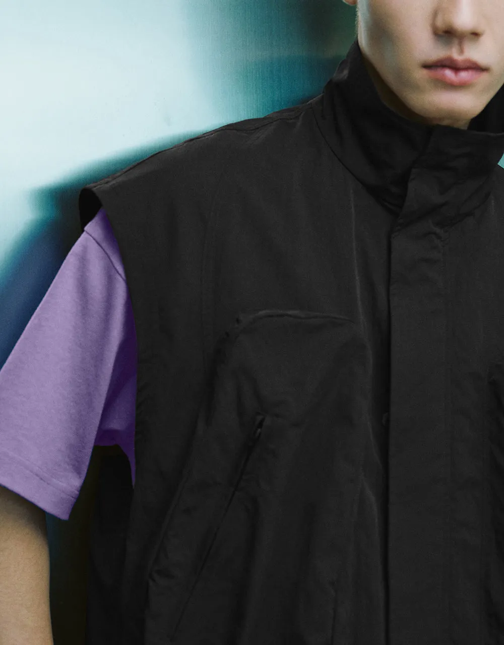 Stand Collar Loose Waistcoat sold by Urban Revivo product image thumbnail 4