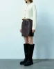 Vegan Leather Mini A-Line Skirt sold by Urban Revivo