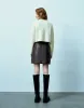 Vegan Leather Mini A-Line Skirt sold by Urban Revivo