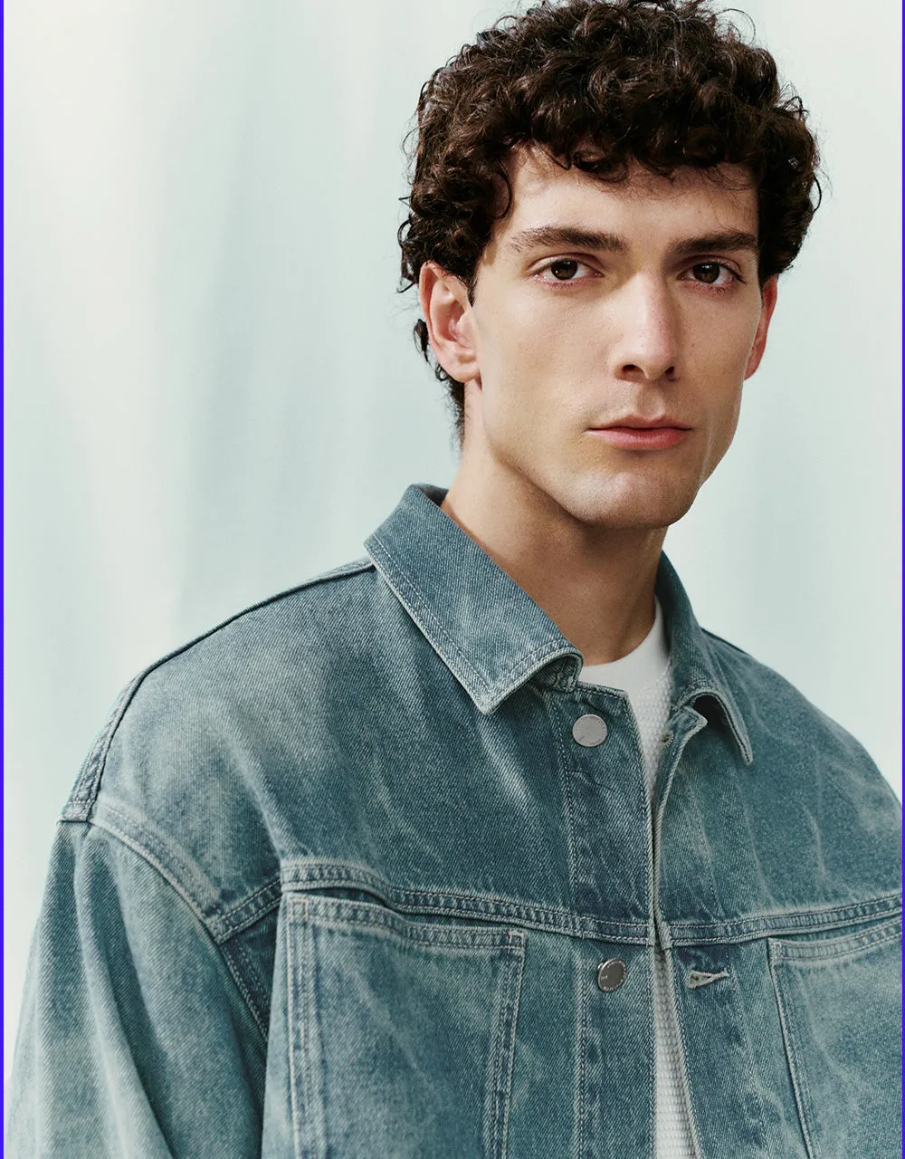 Distressed Button Up Denim Jacket sold by Urban Revivo product image thumbnail 4