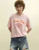 Printed Crew Neck Loose T-Shirt sold by Urban Revivo