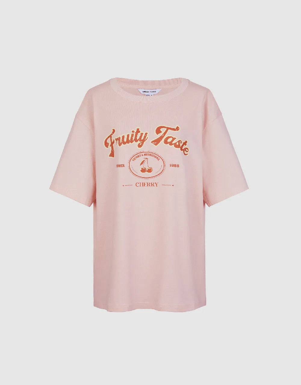 Printed Crew Neck Loose T-Shirt sold by Urban Revivo product image thumbnail 2