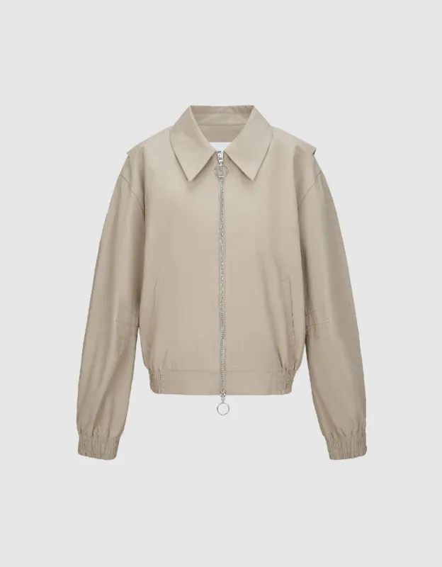 Zipper Front Jacket sold by Urban Revivo