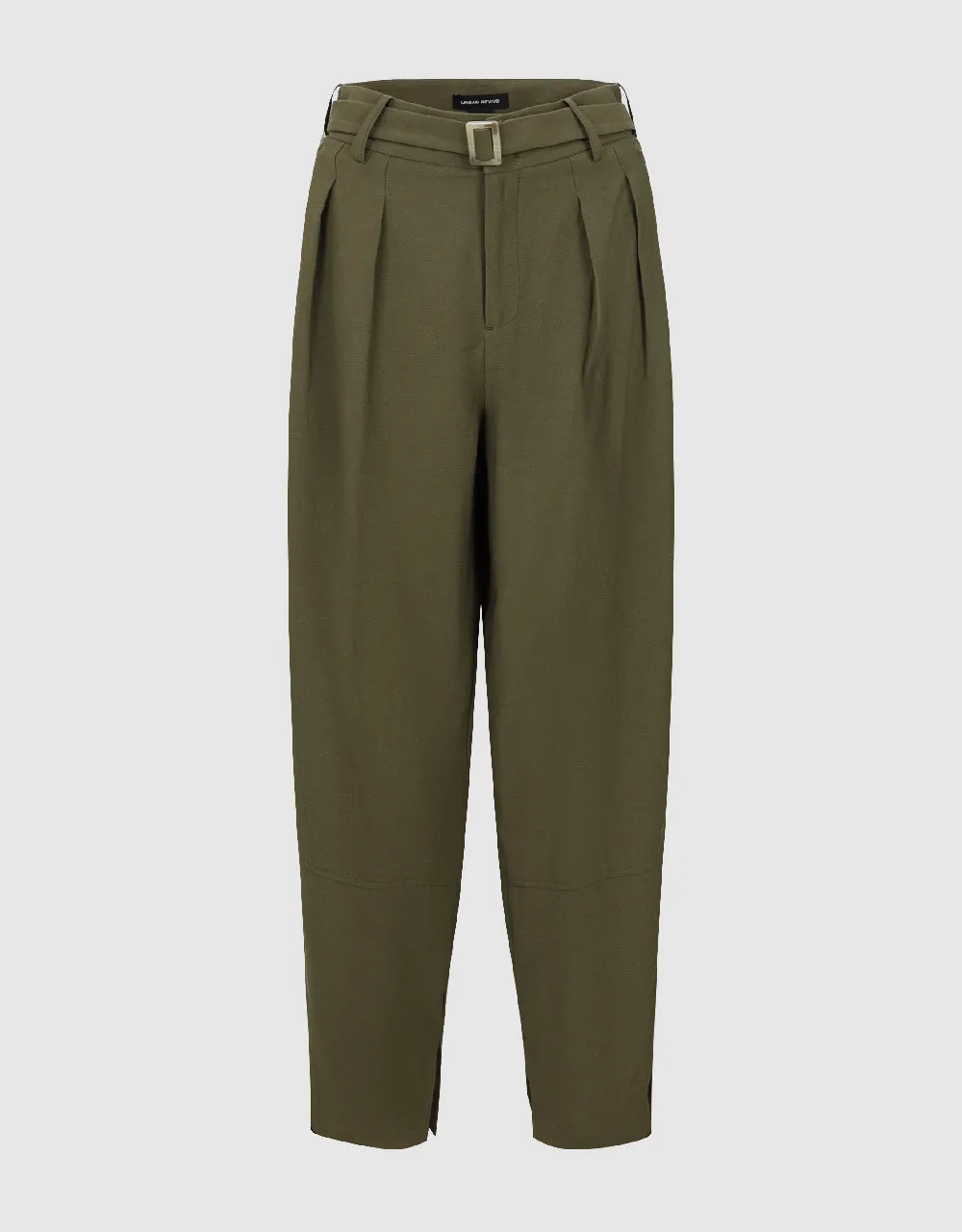 Wide-Leg Pants With Belt sold by Urban Revivo