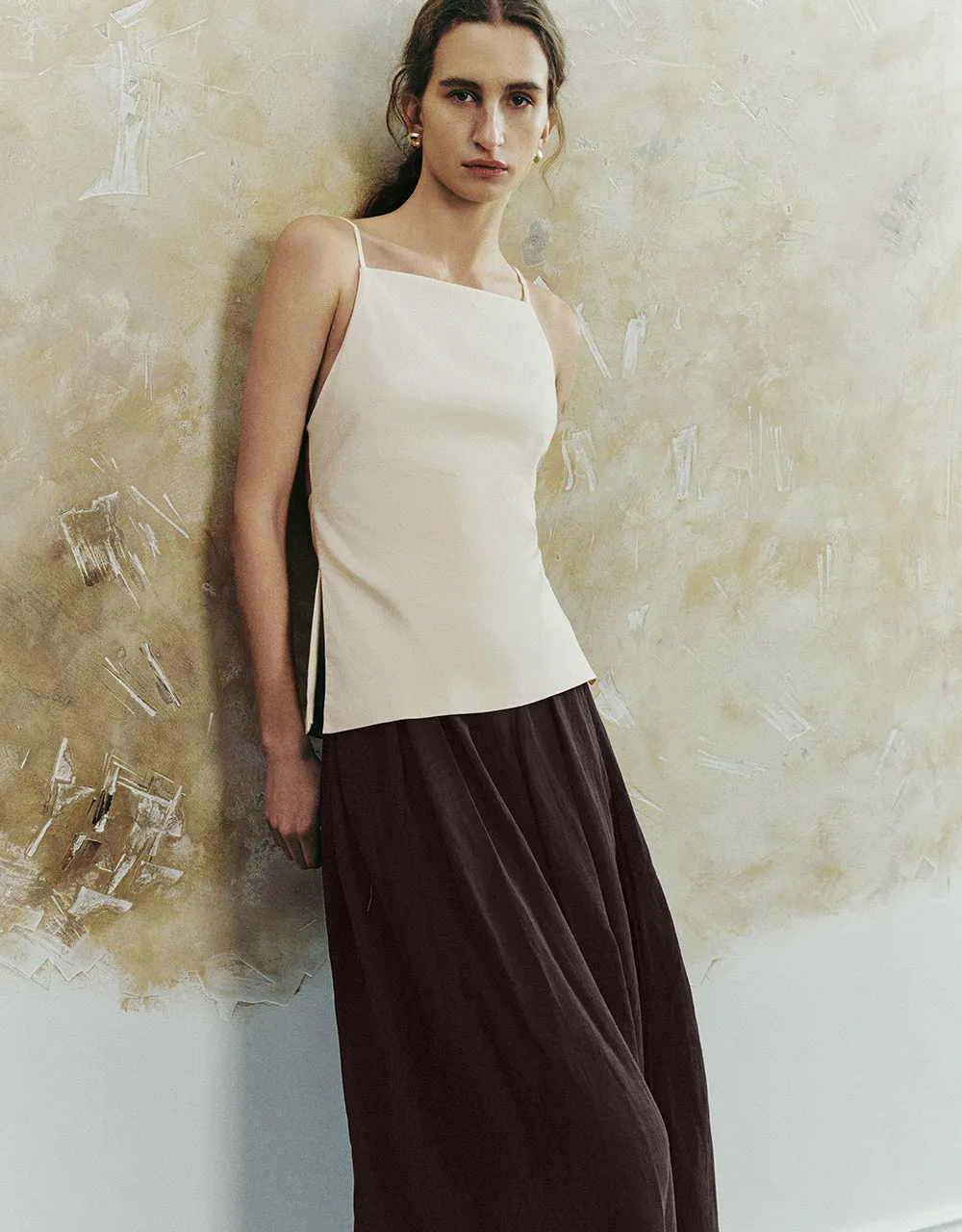 Off-Shoulder Skinny Cami Top sold by Urban Revivo product image thumbnail 3