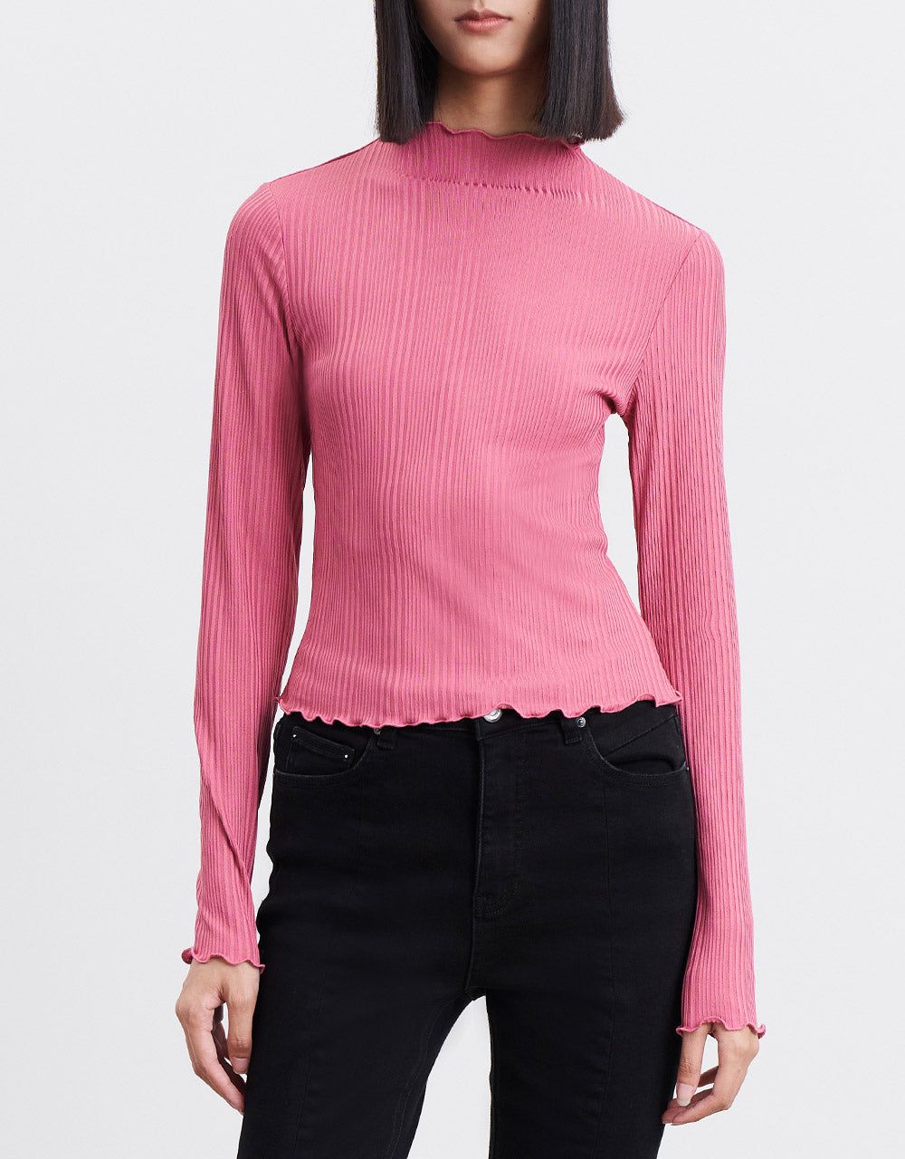 Lettuce Edge Textured T-Shirt sold by Urban Revivo product image thumbnail 2