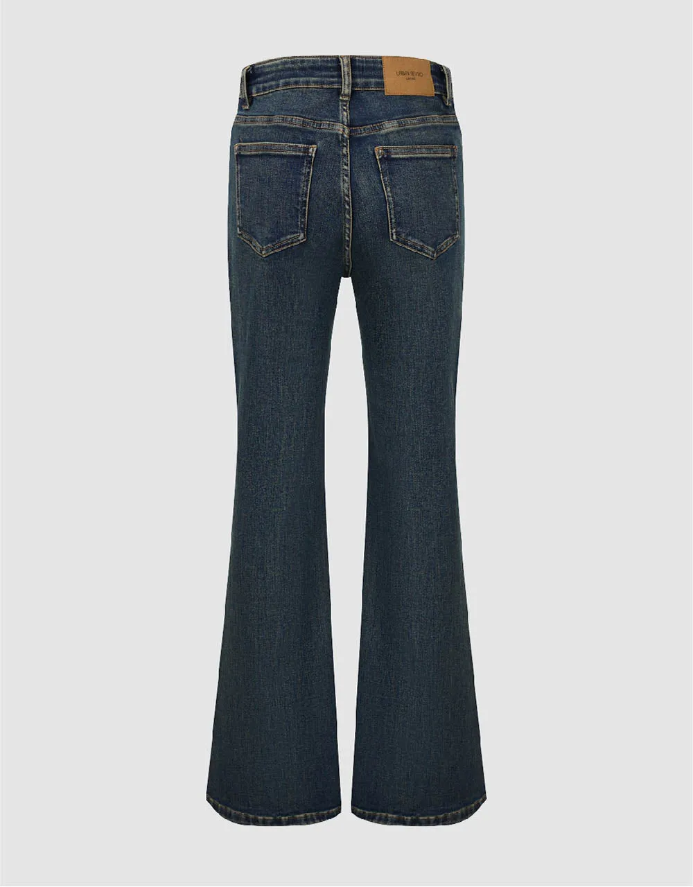 Split Hem Flare Jeans sold by Urban Revivo product image thumbnail 3