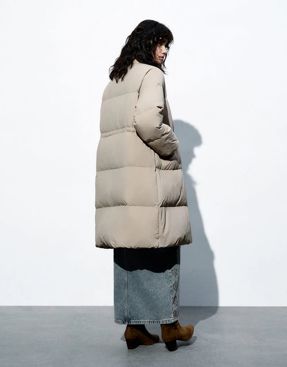 Stand Collar Down Coat sold by Urban Revivo product image thumbnail 4