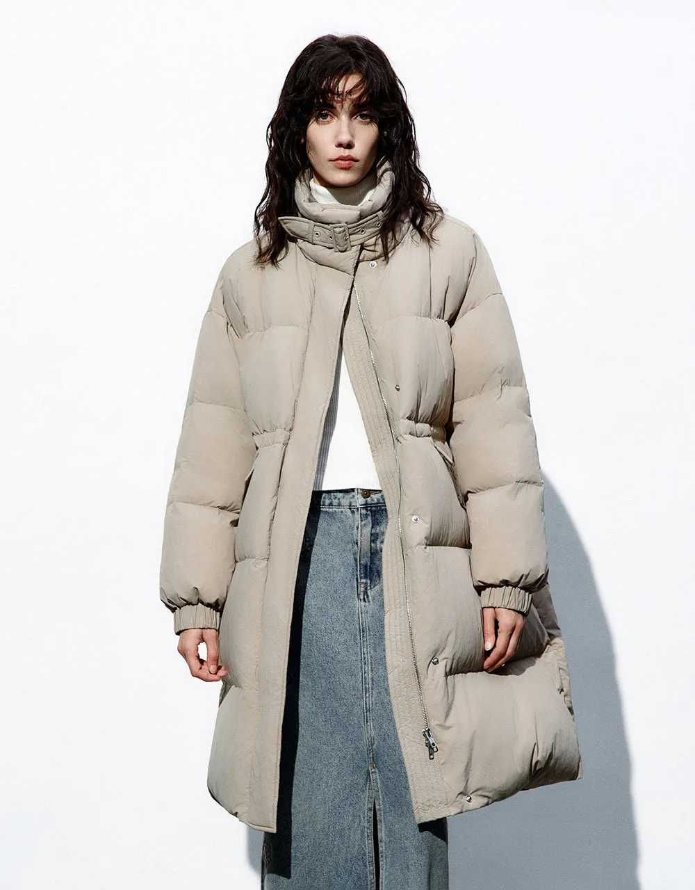 Stand Collar Down Coat sold by Urban Revivo