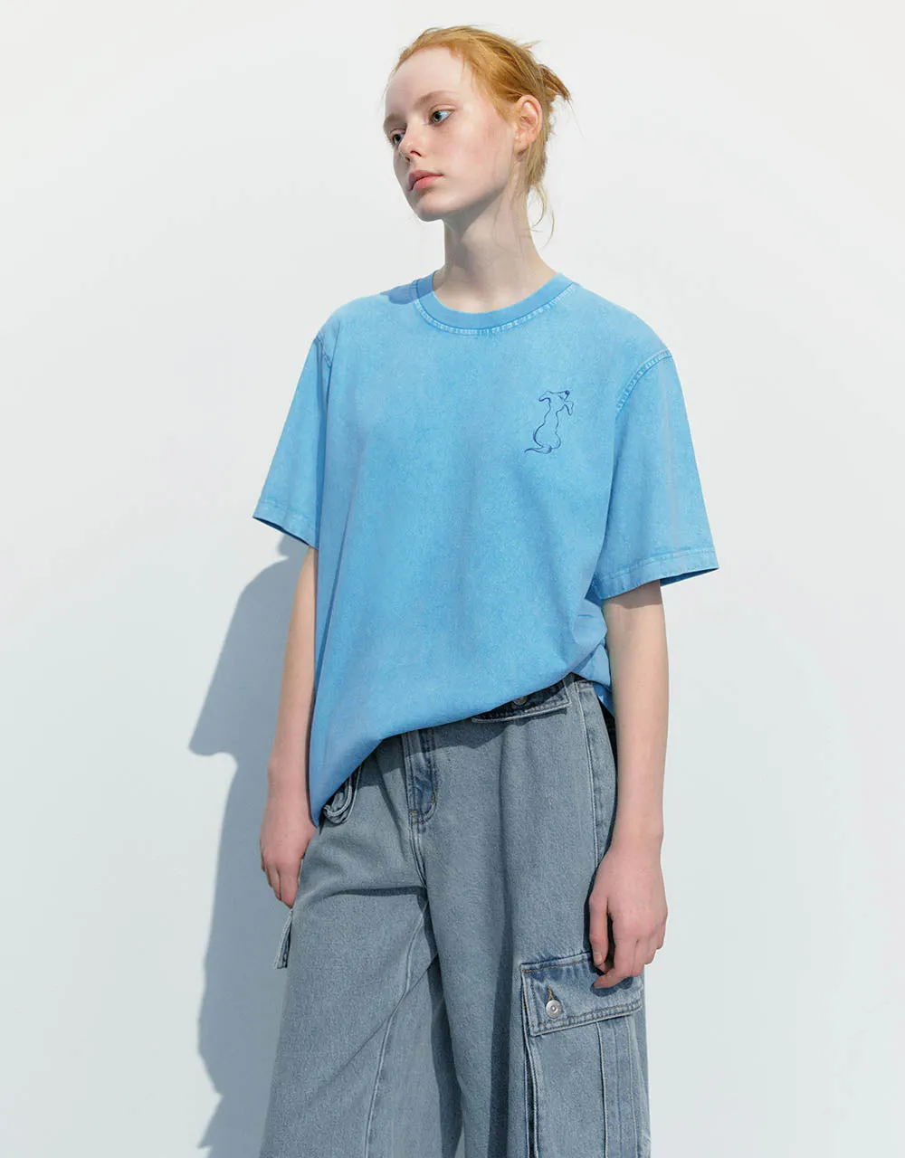 Crew Neck Loose T-Shirt sold by Urban Revivo product image thumbnail 3