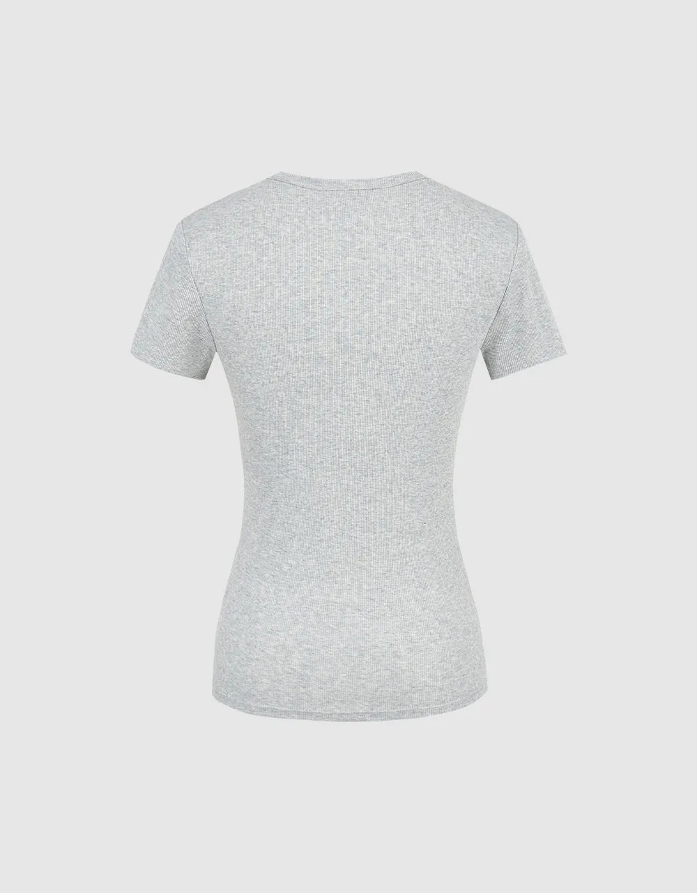 Crew Neck Skinny T-Shirt sold by Urban Revivo product image thumbnail 5