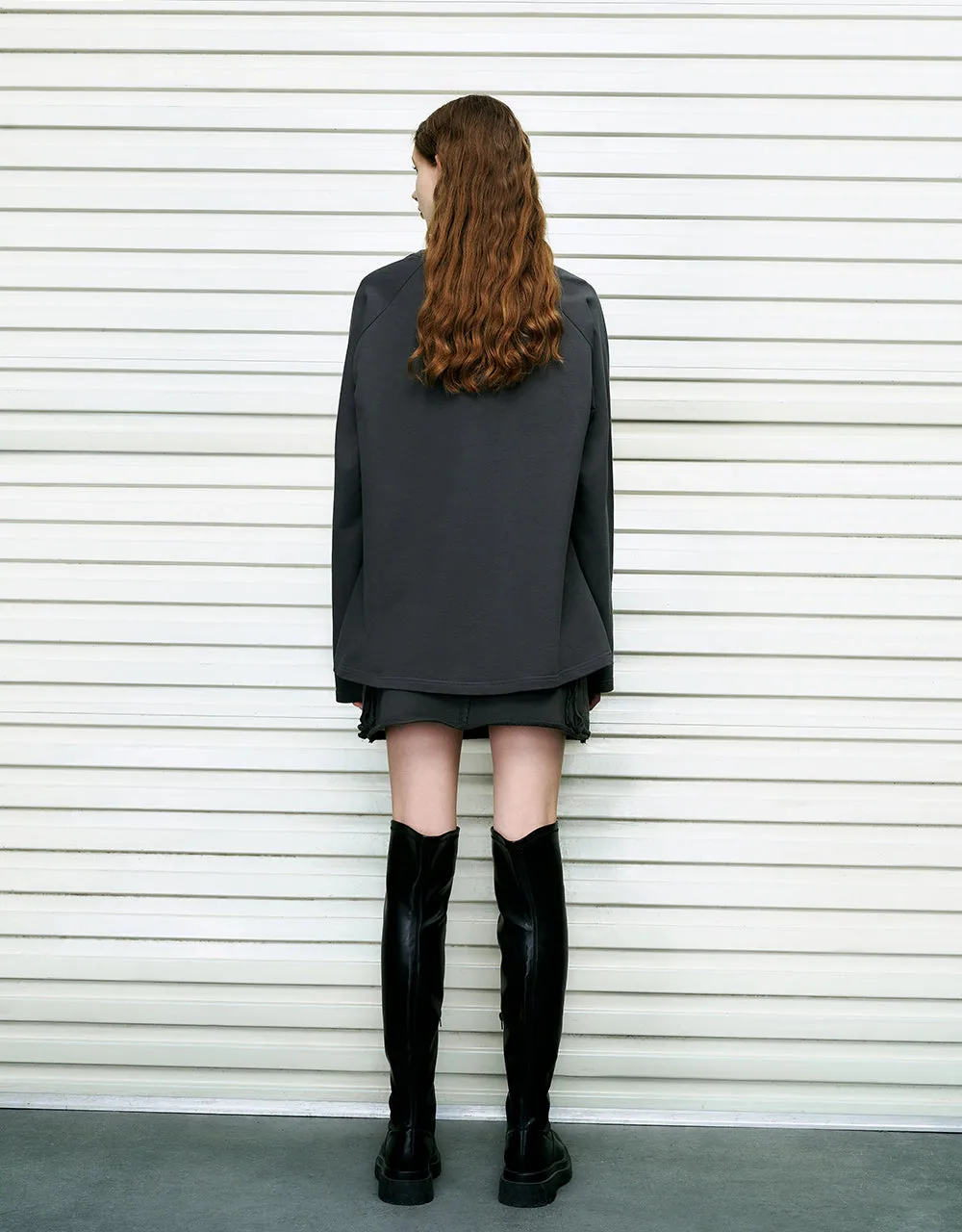 Letter Printed Crew Neck Loose T-Shirt sold by Urban Revivo product image thumbnail 4