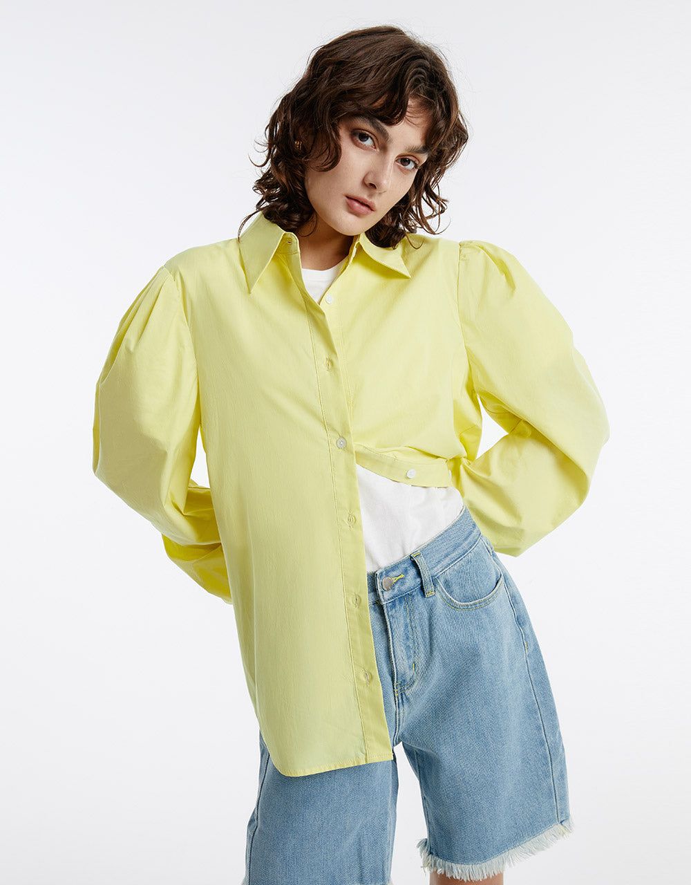 Puff Sleeve Shirt sold by Urban Revivo