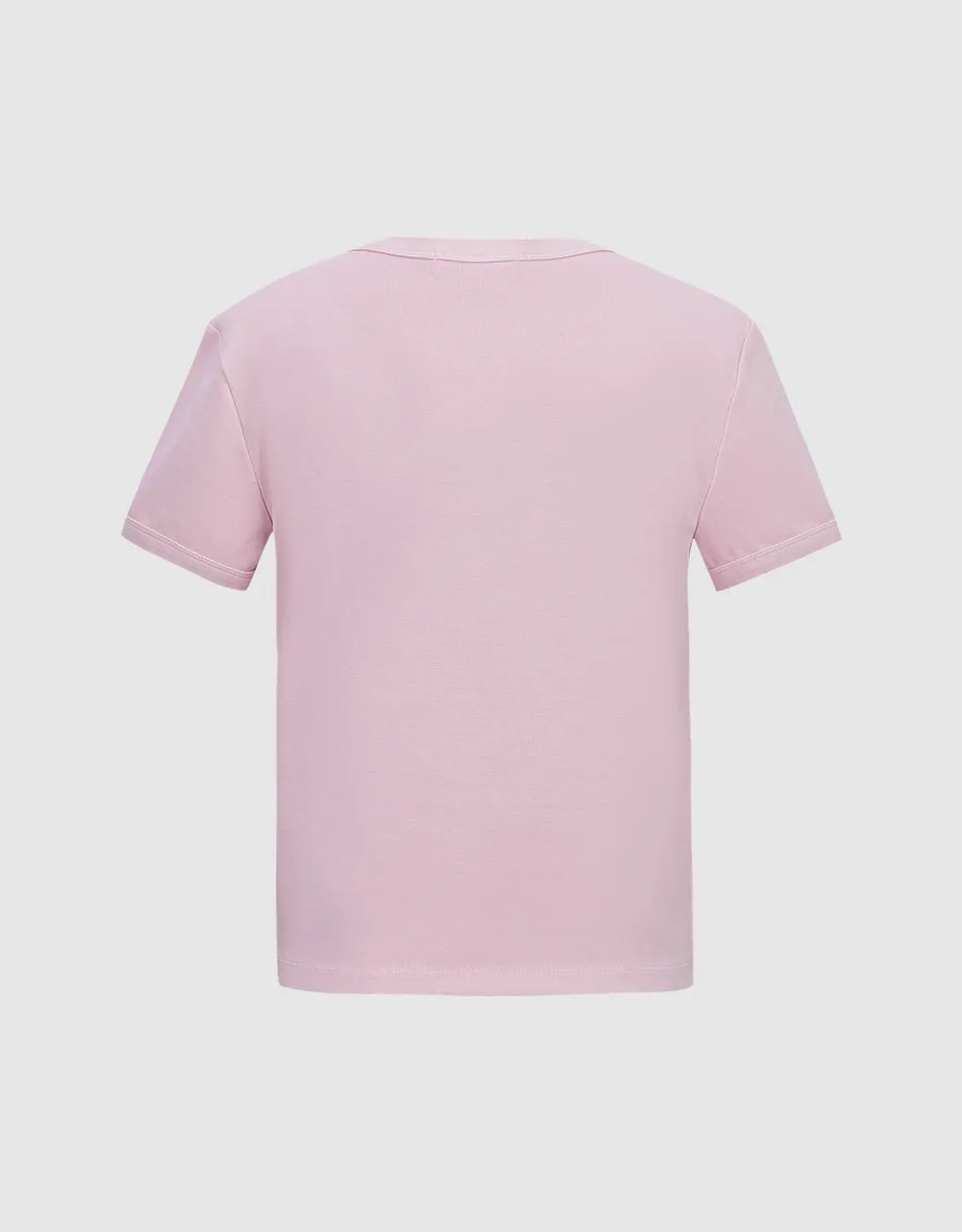 Printed Crew Neck Skinny T-Shirt sold by Urban Revivo product image thumbnail 5