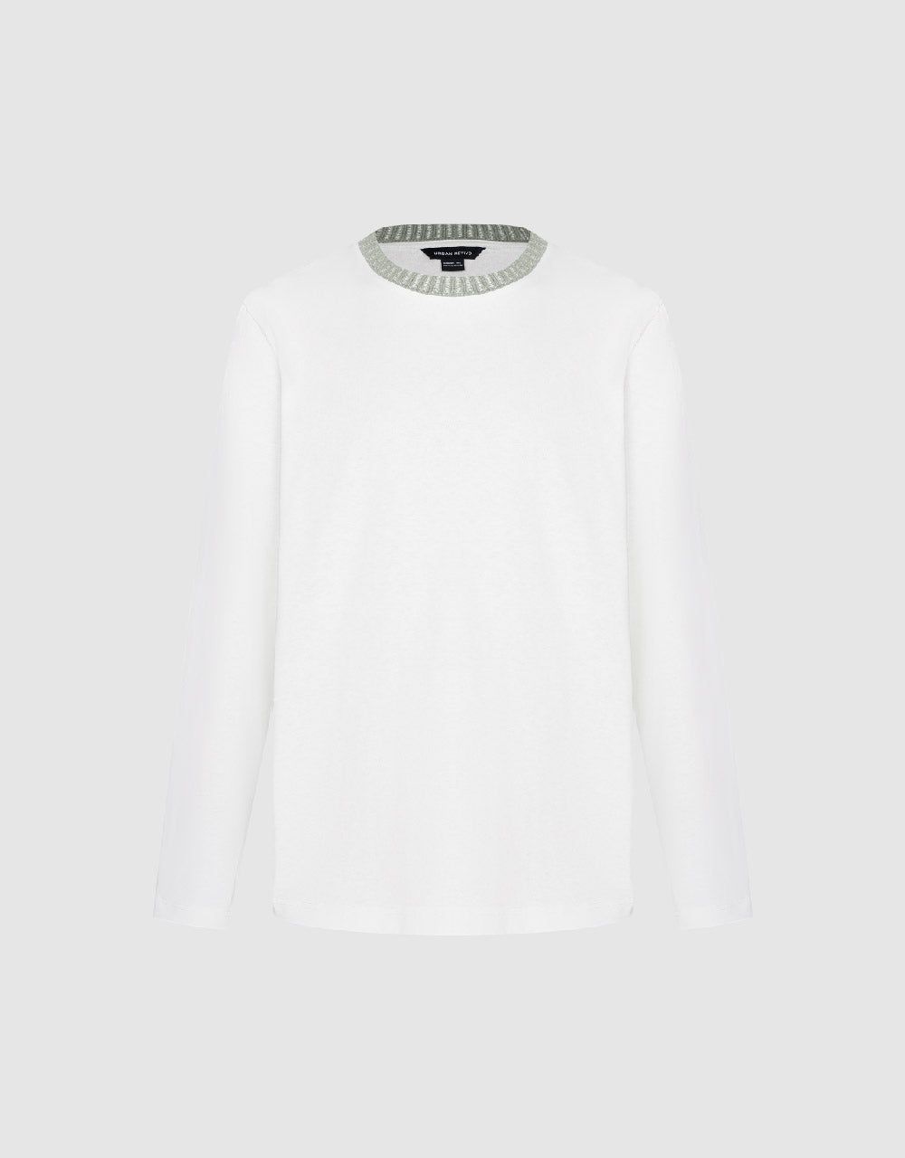 Drop Shoulder Sleeve Crew Neck T-Shirt sold by Urban Revivo product image thumbnail 2