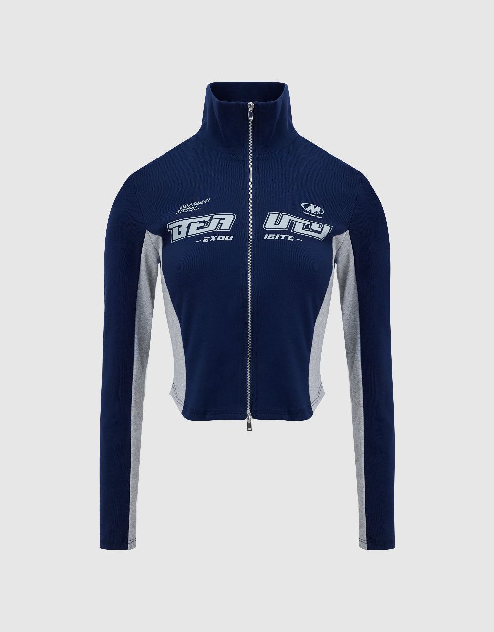 Zipper Front Skinny Lapel Shirt sold by Urban Revivo product image thumbnail 2