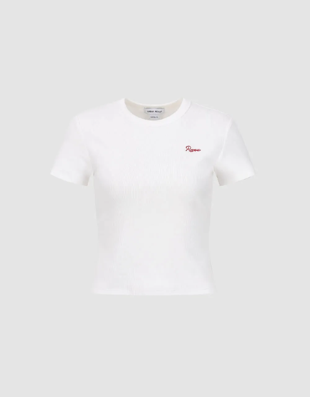 Crew Neck Skinny Knitted T-Shirt sold by Urban Revivo product image thumbnail 2