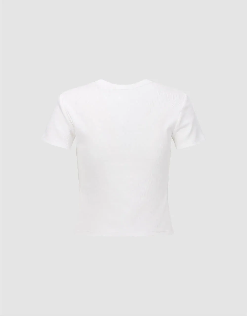 Crew Neck Skinny Knitted T-Shirt sold by Urban Revivo product image thumbnail 5