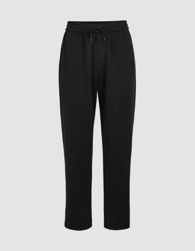 Drawstring Waist Knitted Carrot Fit Pants sold by Urban Revivo