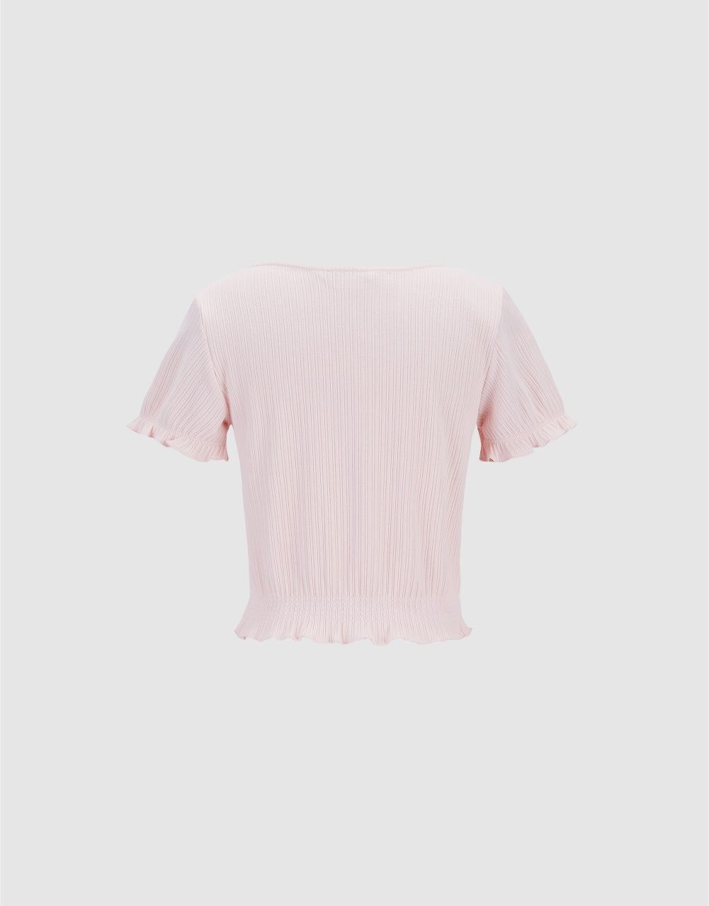 Frill Hem T-Shirt sold by Urban Revivo product image thumbnail 4